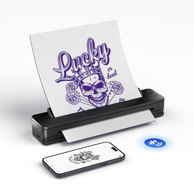 خرید چاپگر انتقال خالکوبی بلوتوث A4 چاپگر استینسل خالکوبی قابل حمل تولید آنلاین