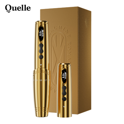 خرید دستگاه خالکوبی آرایش دائمی با 2 باتری قلم PMU Digital Eyebrow قلم خالکوبی بی سیم با ضربه تنظیم پذیر تولید آنلاین