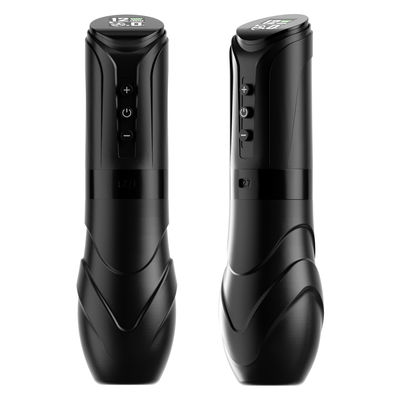 خرید کیفیت بالا حرفه ای 4.5mm ضربه تنظیم شده بی سیم شارژ قدرت 1900mah * 2 باتری قلم ماشین خالکوبی روتاری تولید آنلاین