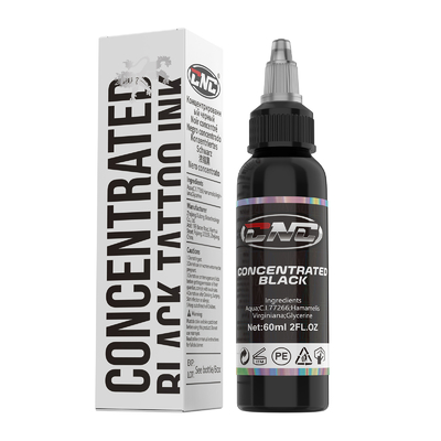 60ML رنگدانه خالکوبی متمرکز رنگ مشکی حرفه ای خالکوبی