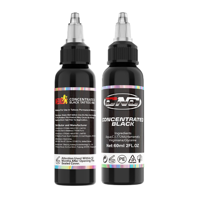 جوهر خالکوبی CNC متمرکز سیاه برای طرح های جسورانه 60ML / بطری